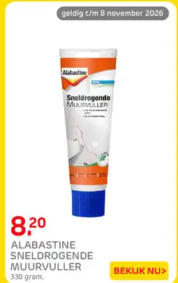 Praxis Alabastine sneldrogende muurvuller aanbieding