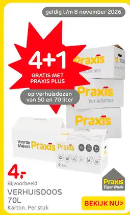 Praxis Praxis Verhuisdoos aanbieding