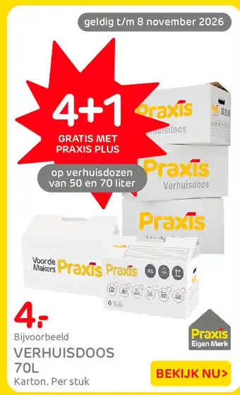 Praxis Praxis Verhuisdoos aanbieding