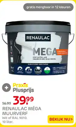 Praxis renaulac méga muurverf aanbieding