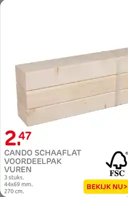 Praxis Cando schaafplat voordeelpak vuren aanbieding