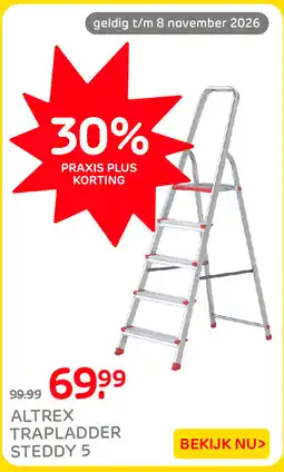 Praxis Altrex trapladder steddy 5 aanbieding