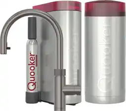 Coolblue Quooker COMBI+ & Quooker Flex Round Gunmetal & Quooker CUBE aanbieding