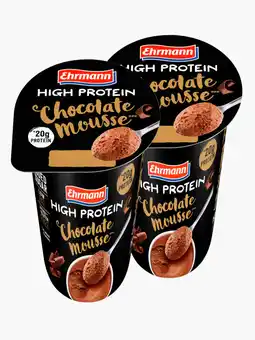 Flink Ehrmann High Protein Mousse Schokolade 200g x2 aanbieding
