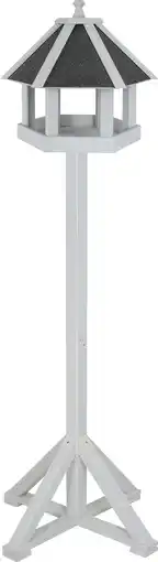 Intratuin Intratuin vogelvoederhuisje beige 45 x 39 x 154 cm aanbieding