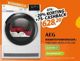 Expert AEG warmtepompdroger tr8essen absolute care aanbieding