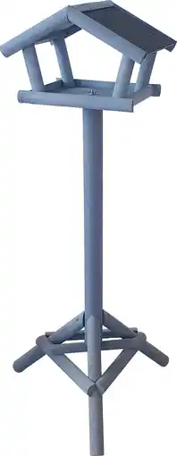 Intratuin Intratuin vogelvoederhuisje grijs 40 x 30 x 130 cm aanbieding