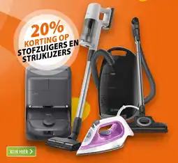 Expert stofzuigers en strijkijzers aanbieding