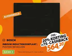 Expert Bosch inbouw inductiekookplaat PVS731HC1M exclusiv aanbieding