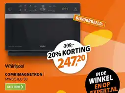 Expert Whirlpool COMBIMAGNETRON MWSC 833 SB aanbieding