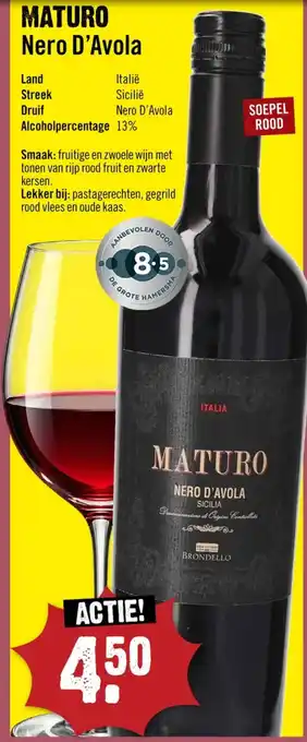 Dirck 3 Maturo Nero D'Avola aanbieding