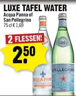 Dirck 3 Luxe Tafel Water Acqua Panna of San Pellergino aanbieding