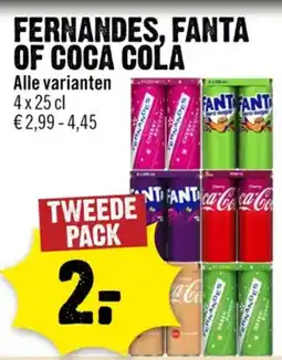 Dirck 3 fernandes, fanta of coca cola aanbieding