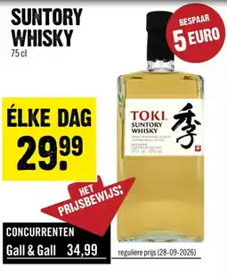 Dirck 3 suntory whisky aanbieding