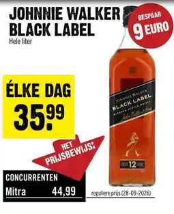 Dirck 3 Johnnie Walker Black Label aanbieding