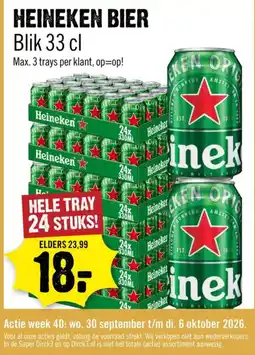 Dirck 3 Heineken bier aanbieding