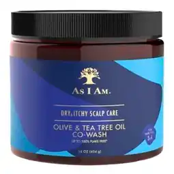 Trekpleister As I Am Dry & Itchy Scalp Care Olive & Tea Tree Oil Co-Wash aanbieding