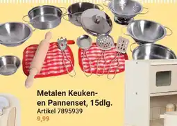 Lobbes Metalen Keuken-en Pannenset aanbieding