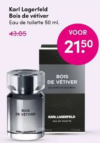 DA Karl Lagerfeld Bois de vetiver edt 50ml aanbieding