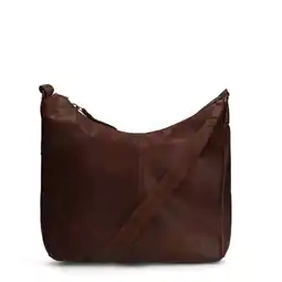 Wehkamp Manfield leren crossbody tas bruin aanbieding