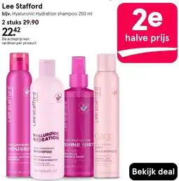 Etos Lee Stafford Hyaluronic Hydration shampoo 250 ml aanbieding