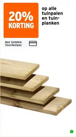 GAMMA gamma tuinpalen en tuinplanken aanbieding