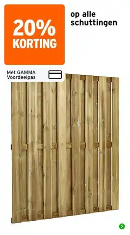GAMMA gamma schuttingen aanbieding