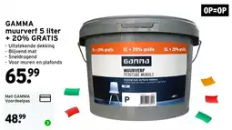 GAMMA Gamma muurverf aanbieding