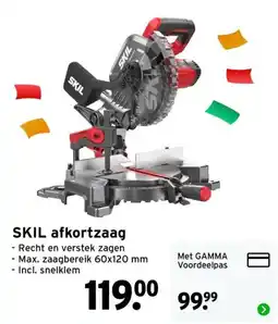 GAMMA SKIL afkortzaag aanbieding