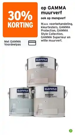 GAMMA gamma muurverf aanbieding