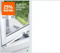 GAMMA AXA raam- en veiligheids-beslag aanbieding