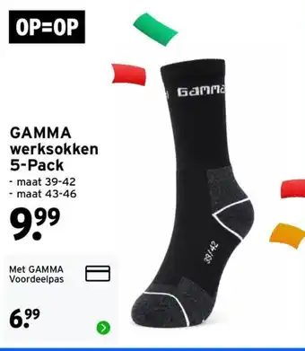 GAMMA Gamma werksokken aanbieding