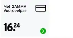 GAMMA Met GAMMA Voordeelpas aanbieding