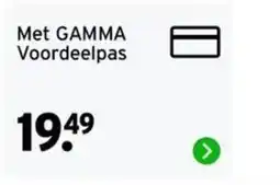 GAMMA gamma voordeelpas aanbieding