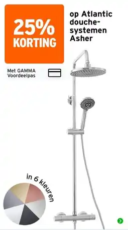 GAMMA Atlantic douche systemen Asher aanbieding