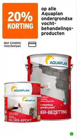 GAMMA Aquaplan ondergrondse vocht behandelings producten aanbieding
