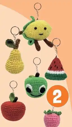 Lobbes Colorations Haakset Fruit sleutelhangers aanbieding