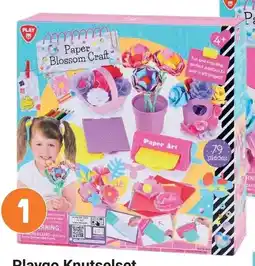 Lobbes Playgo Knutselset Papieren Bloemen Maken aanbieding