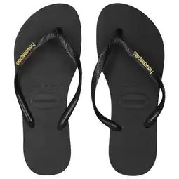 Foot Locker Havaianas Slim Slippers en Sandalen Dames - Zwart - Maat 35/36 - Plastic aanbieding