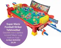 Lobbes Super Mario Football Striker Tafelvoetbal aanbieding