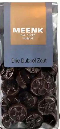 De Online Drogist Meenk Drie Dubbel Zoute Drop 180GR aanbieding