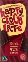 De Online Drogist Happy Chocolate Dark 92% Cacao aanbieding