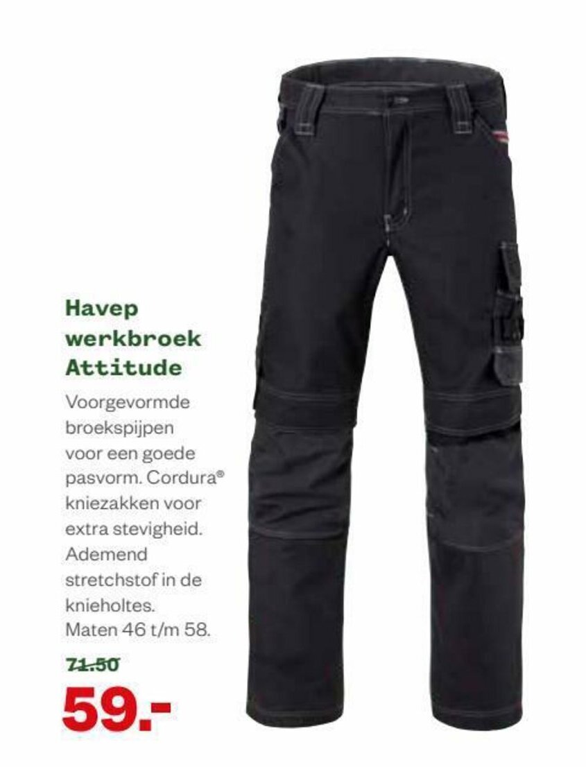 Havep Werkbroek Attitude Aanbieding Bij Welkoop