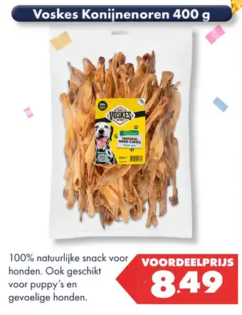 Huisdier Voordeelshop Voskes Konijnenoren aanbieding