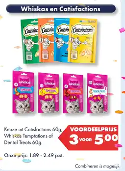 Huisdier Voordeelshop Catisfactions en Whiskas aanbieding