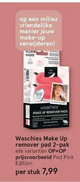 Etos Waschies Make Up Remover Pad 2-Pak aanbieding