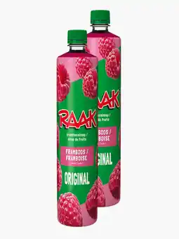 Flink Raak Vruchtensiroop Frambozen 75cl 2x aanbieding