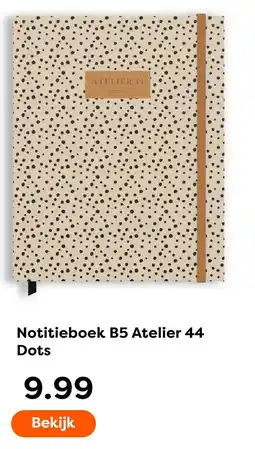 The Read Shop Atelier 44 Notitieboek B5 Dots aanbieding