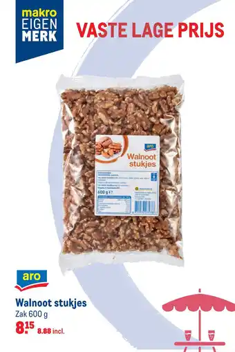 Makro Walnoot stukjes 600g aanbieding