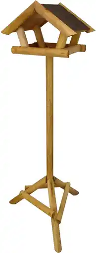 Intratuin Intratuin vogelvoederhuisje bruin 35 x 25 x 125 cm aanbieding